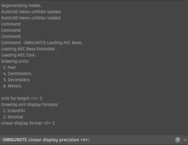 Cambiar unidades autocad - DWGUNITS