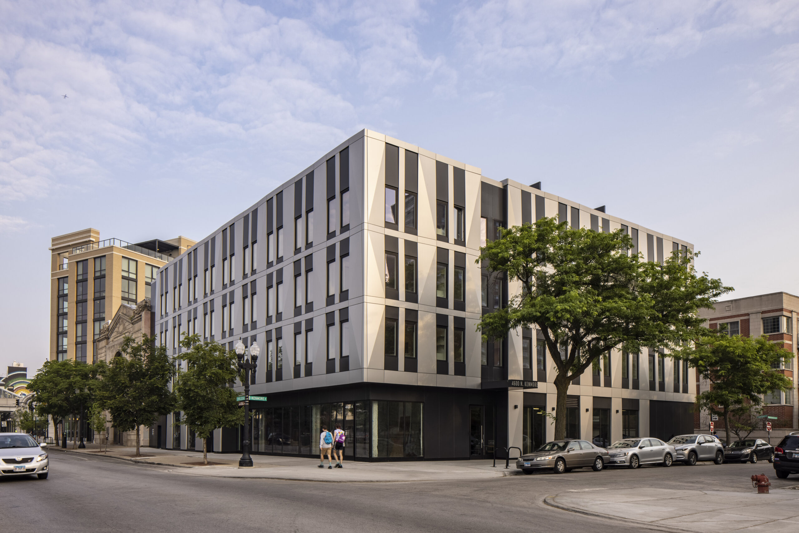 Fachada del edificio The Wilmore en Chicago