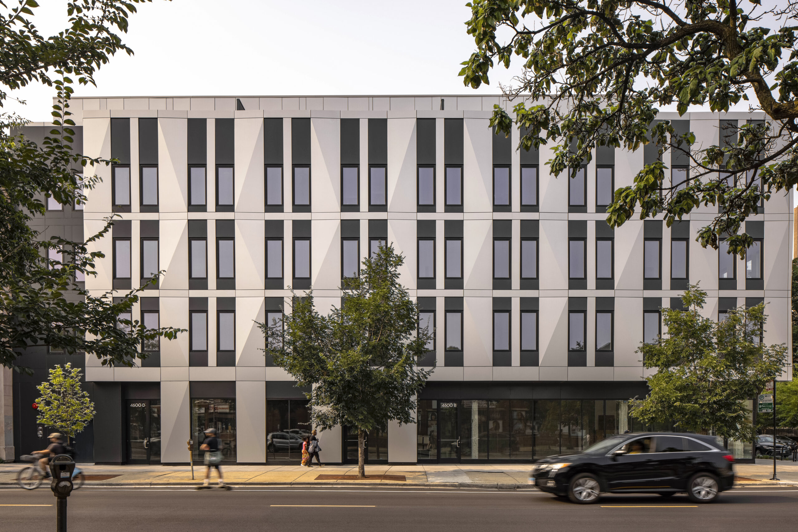 Fachada del edificio The Wilmore en Chicago